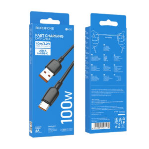 BOROFONE BX93/ USB кабель Type-C/ 1m/ 3A/ Black 1