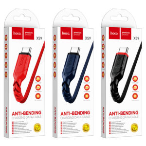 HOCO X59/ USB кабель Type-C/ 1m/ 2.4A/ Нейлон/ Red 1