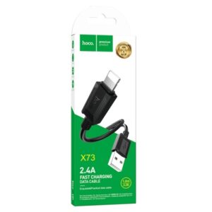 HOCO X73/ USB кабель Lightning/ 1m/ 2.4A/ Black 1