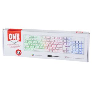 Клавиатура проводная с подсветкой Smartbuy ONE 251 USB белая (SBK-251U-W)/20 1