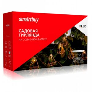 Садовая гирлянда Smartbuy на солнечной батарее, пластик, 2 м (SBF-202)/10 1