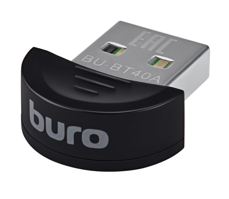 Адаптер USB Buro BU-BT40A Bluetooth 4.0+EDR class 1.5 20м черный 1