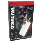 Perfeo Powerbank Atomic Age 30000 mAh/LED дисплей/PD + QC 3.0/Type-C/2 USB/Выход: 5A, max 22.5WBlack