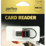 Perfeo Card Reader Micro SD, (PF-VI-R008 Black) чёрный