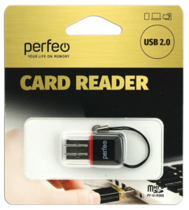 Perfeo Card Reader Micro SD, (PF-VI-R008 Black) чёрный 1