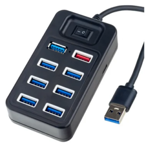 Perfeo USB-HUB 1 Port 3.0+7 Port 2.0 (PF-H050 Black) чёрный 1