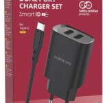 СЗУ 2USB 2.1A для Type-C Borofone BN2 1м (Black)