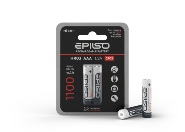 Аккумулятор EPILSO HR03/AAA 1100mAh 2BC 1.2V (2/20/200)