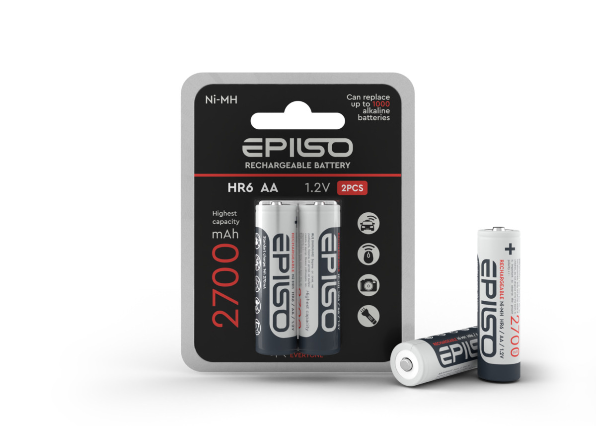 Аккумулятор EPILSO HR6/AA 2700mAh 2BC 1.2V (2/20/200) 1