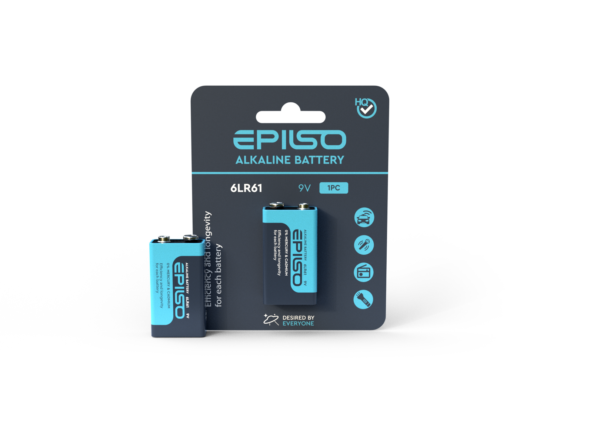 Элементы питания EPILSO  6LR61 1 Blister Card 9V крона  (12/96)