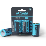 Элементы питания EPILSO  LR20/D 2 Shrink 1.5V (12/144)