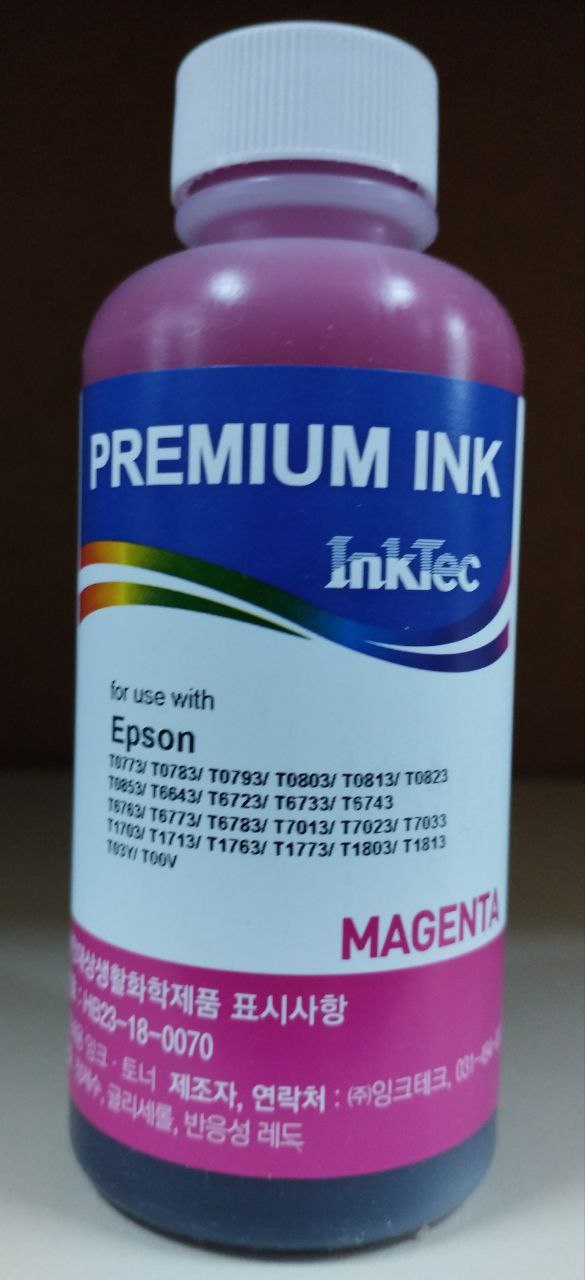 Чернила InkTec (E0010) для Epson R200/R270 (T0823), M, 0,1 л. (ориг.фасовка) 1