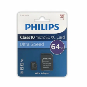 Флеш карта microSD 64GB PHILIPS microSDHC Class 10