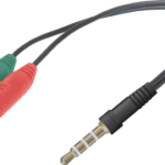Переходник Headset Jack 2*3.5jack—3.5 4pin jack 0,15м DEFENDER