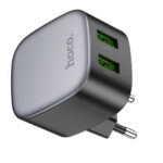 СЗУ 1USB+1USB-C 3.0A PD 20W+QC3.0 быстрая зарядка для Hoco CS32A (Black)