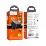 СЗУ 2USB 2.1A для Lightning 8-pin Hoco CS31A 1м (Black)