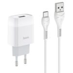 СЗУ 1USB 2.1A для Type-C Hoco C72A 1м (White)