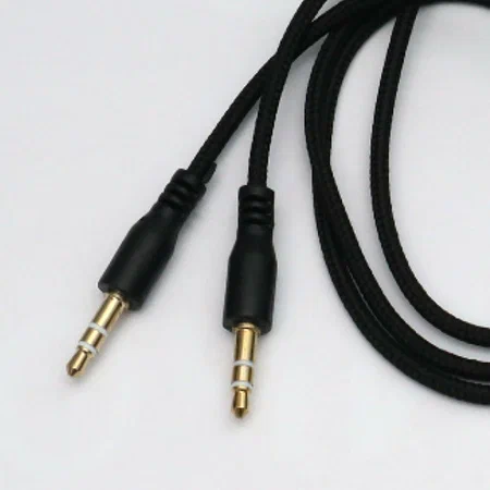 HOCO UPA26/ AUX аудио кабель/3.5 mm jack - 3.5 mm jack/ 1m/ позолоченные контакты/ Нейлон/ Black 1