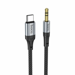 HOCO UPA26/ AUX аудио кабель/3.5 mm jack - Type-C/ 1m/ черный 1
