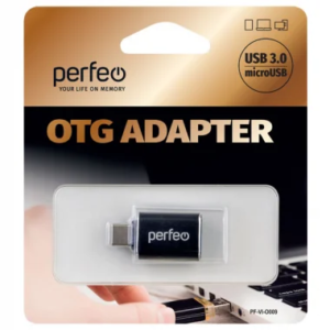 Адаптор Perfeo Usb-Type-C-OTG O009 черный 1