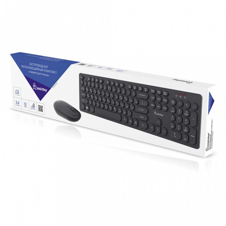 Комплект клавиатура+мышь мультимедийный Smartbuy ONE 328327AG черный (SBC-328327AG-K) /20 1