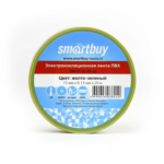 Изолента Smartbuy, 0.13х15мм, 20 метров, желто-зеленая (SBE-IT-15-20-yg)