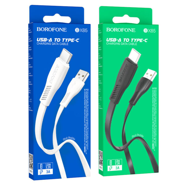 Дата-кабель USB 3.0A для Type-C Borofone BX85 ПВХ 1м (White)