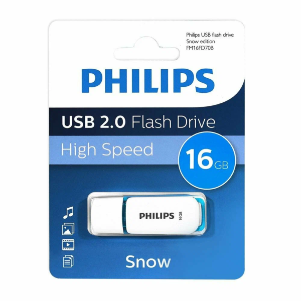 Флеш накопитель 16GB PHILIPS SNOW2.0 16GB, USB 2.0