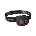 Фонарь EPILSO EPF-120 (налобный, CREE XTE 5W x2, 1x1200mAh, 5В (USB), пластик, + работа от ААА)  (1/