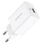 ЗУ Сетевое Borofon BA21A Long journey 1*USB 3A, QC 3.0 18W блистер White сп