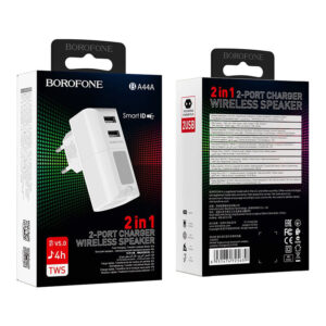 ЗУ Сетевое Borofon BAS44A 1USB+1TypeC  3,0A QC3.0 20W+18W быстр зарядка White п 1