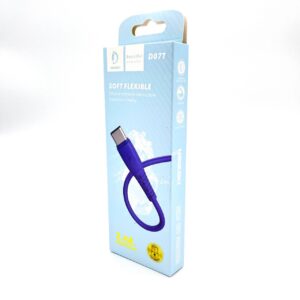 Кабель USB - TypeC DENMEN D07T (Purple) 1м 1