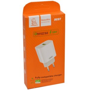 СЗУ Denmen DC07 QC3.0 EU charger White 1