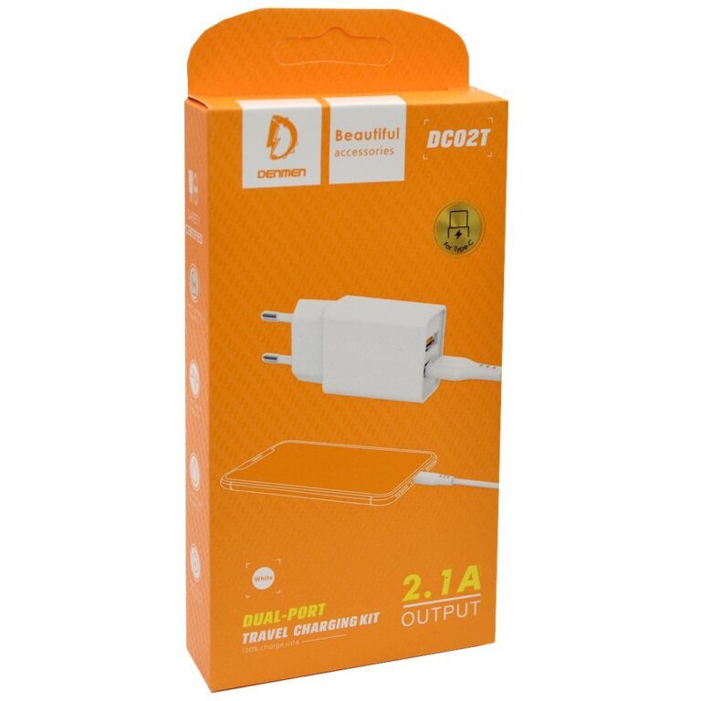 СЗУ Denmen DC02T-W + Type-C White 1