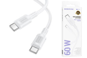BOROFONE BX111/ Кабель Type-C-Type-C/ 1m/ 60W/ White 1