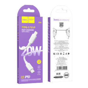 HOCO X96/ PD кабель Type-C-Lightning/ 1m/ 2.4A/ White 1