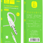 Кабель AUX DENMEN DX01 (белый) 1м