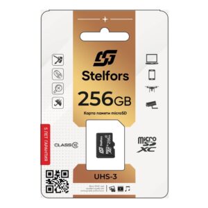 Карта памяти microSDXC 256GB Stelfors class 10/UHS-3 (без адаптера) 1