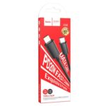 Дата-кабель USB 3.0A PD 20W для Type-C Lightning 8-pin Hoco X88 ПВХ 1м (Black)