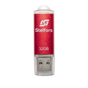 Флеш-накопитель 32GB USB 2.0 Stelfors Rocket серия (метал.красный) 1