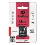 Карта памяти microSDHC   8GB Stelfors class 10/UHS-1  (+SD адаптер)