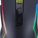 Проводная игровая мышь Trident Lite черная,RGB,7кн,8000dpi Redragon