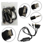 Кабель конвертер H79  VGA to HDMI + AUX 1200mm