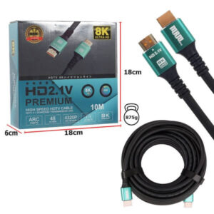 Кабель HDMI 8K 2.1 high speed 10м (силиконовый) 1