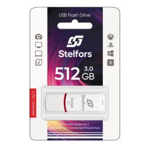 Флеш-накопитель   512GB USB 3.0 Stelfors CLASSIC серия (белый)