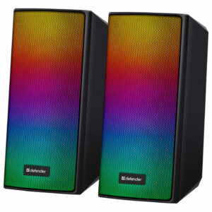 Акустическая 2.0 система Spitfire 6Вт, BT/light, питание от USB DEFENDER 1