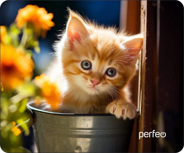 Perfeo Коврик для компьютерной мыши "Cat", Рис.42 (240*200*2 мм), ткань+резиновое основание 1