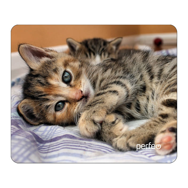 Perfeo Коврик для компьютерной мыши "Cat", Рис.46 (240*200*2 мм), ткань+резиновое основание 1 Perfeo Коврик для компьютерной мыши "Cat", Рис.46 (240*200*2 мм), ткань+резиновое основание 1