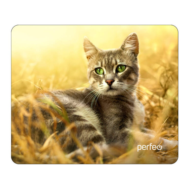 Perfeo Коврик для компьютерной мыши "Cat", Рис.47 (240*200*2 мм), ткань+резиновое основание 1