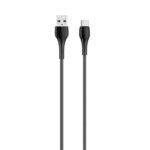 LDNIO LS521/ USB кабель Type-C/ 1m/ 2.4A/ LED подсветка/ медь: 86 жил/ Gray